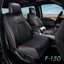 Load image into Gallery viewer, Fit 2015-2024 F150, 2017-2024 F250 F350 Crew Cab Coverado Custom Seat Covers Front and Back Waterproof 5 Seats Faux Leather Full Coverage Seat Protectors