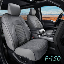 Load image into Gallery viewer, Fit 2015-2024 F150, 2017-2024 F250 F350 Crew Cab Coverado Custom Seat Covers Front and Back Waterproof 5 Seats Faux Leather Full Coverage Seat Protectors
