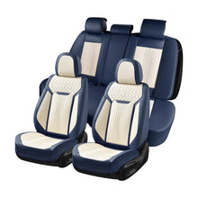Load image into Gallery viewer, Coverado Luxury Front and Back Car Seat Covers Premium Faux Leather Waterproof Universal Fit