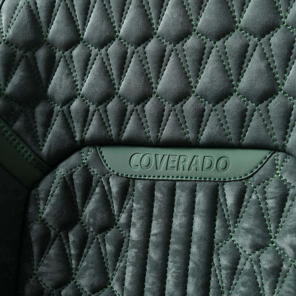 Coverado Velvet Full Set Car Seat Covers 5 Seats Front Back Auto Seat Protectors Universal Fit
