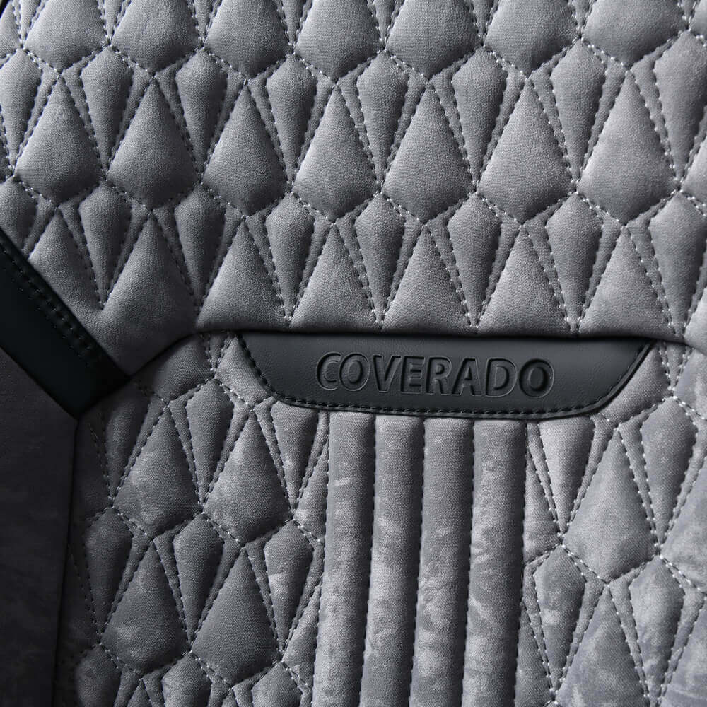 Coverado Velvet Full Set Car Seat Covers 5 Seats Front Back Auto Seat Protectors Universal Fit