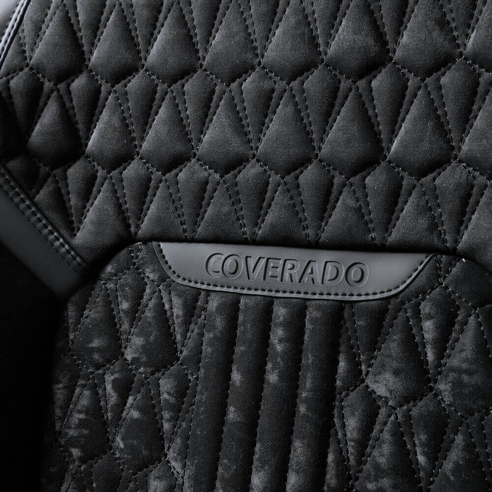 Coverado Velvet Full Set Car Seat Covers 5 Seats Front Back Auto Seat Protectors Universal Fit