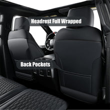 Load image into Gallery viewer, Fit 2015-2024 F150, 2017-2024 F250 F350 Crew Cab Coverado Custom Seat Covers Front and Back Waterproof 5 Seats Faux Leather Full Coverage Seat Protectors