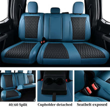 Load image into Gallery viewer, Fit 2015-2024 F150, 2017-2024 F250 F350 Crew Cab Coverado Custom Seat Covers Front and Back Waterproof 5 Seats Faux Leather Full Coverage Seat Protectors