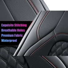 Load image into Gallery viewer, Fit 2015-2024 F150, 2017-2024 F250 F350 Crew Cab Coverado Custom Seat Covers Front and Back Waterproof 5 Seats Faux Leather Full Coverage Seat Protectors