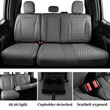 Load image into Gallery viewer, Fit 2015-2024 F150, 2017-2024 F250 F350 Crew Cab Coverado Custom Seat Covers Front and Back Waterproof 5 Seats Faux Leather Full Coverage Seat Protectors