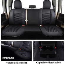 Load image into Gallery viewer, Coverado 2009-2023 Ram 1500, 2010-2024 Ram 2500 3500 Crew Cab Custom Fit Seat Covers Leather Full Coverage Auto Seat Protector with Concave Front, Split Curved Back/ Flat Back Seats