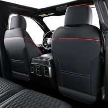 Load image into Gallery viewer, Coverado 2009-2023 Ram 1500, 2010-2024 Ram 2500 3500 Crew Cab Custom Fit Seat Covers Leather Full Coverage Auto Seat Protector with Concave Front, Split Curved Back/ Flat Back Seats