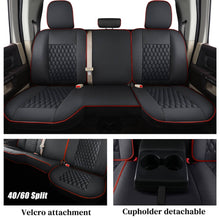 Load image into Gallery viewer, Coverado 2009-2023 Ram 1500, 2010-2024 Ram 2500 3500 Crew Cab Custom Fit Seat Covers Leather Full Coverage Auto Seat Protector with Concave Front, Split Curved Back/ Flat Back Seats