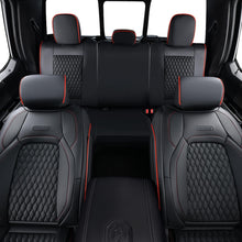 Load image into Gallery viewer, Coverado 2009-2023 Ram 1500, 2010-2024 Ram 2500 3500 Crew Cab Custom Fit Seat Covers Leather Full Coverage Auto Seat Protector with Concave Front, Split Curved Back/ Flat Back Seats