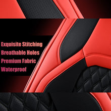 Load image into Gallery viewer, Fit 2015-2024 F150, 2017-2024 F250 F350 Crew Cab Coverado Custom Seat Covers Front and Back Waterproof 5 Seats Faux Leather Full Coverage Seat Protectors
