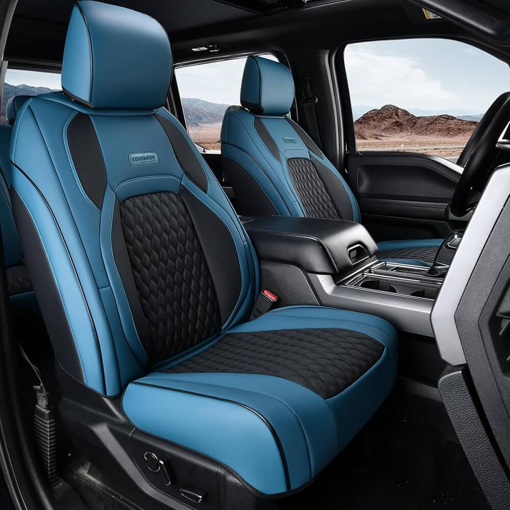 Fit 2014-2021 Toyota Tundra CrewMax Custom Fit Coverado Car Seat Covers Full Coverage Water Resistant Auto Seat Protectors