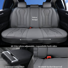 Load image into Gallery viewer, Coverado Front and Back Seat Covers for Cars Premium Leatherette Auto Seat Protectors Water Resistant Universal Fit