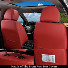 Load image into Gallery viewer, Coverado 5 Seats Full Set Car Seat Covers Fabric & Leather Front and Back Auto Seat Protectors Universal Fit