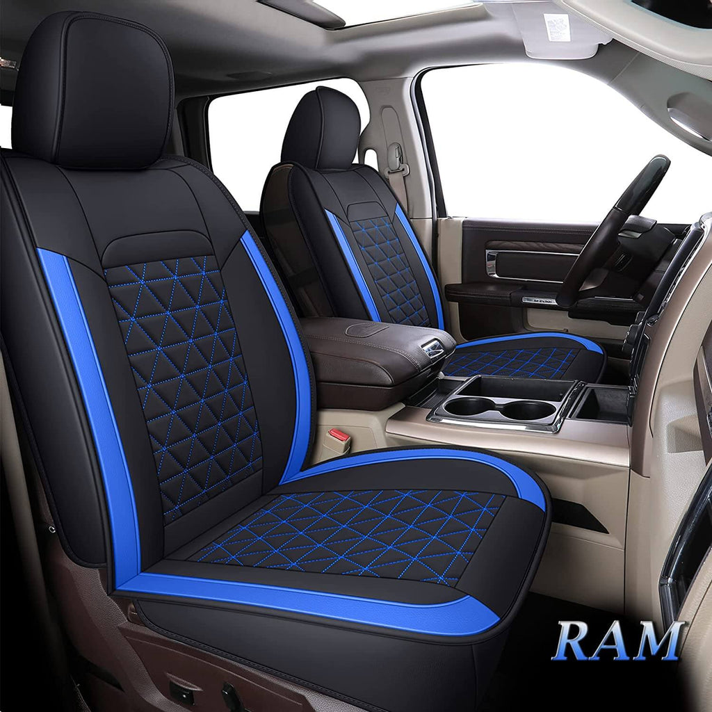 50% OFF🔥🔥 Fit 2002-2023 Ram 1500/2500/3500 Crew Cab Coverado Custom Car Seat Covers with Curved Back Full Set 60/40 Split Bench Seat