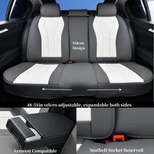 Load image into Gallery viewer, Coverado Front and Back Seat Covers for Cars Premium Leatherette Auto Seat Protectors Water Resistant Universal Fit