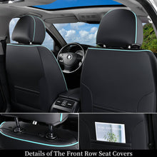 Load image into Gallery viewer, Coverado 5 Seats Full Set Car Seat Covers Fabric & Leather Front and Back Auto Seat Protectors Universal Fit