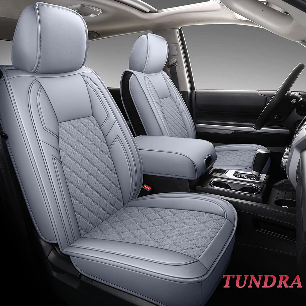 Coverado 2007-2021 Toyota Tundra CrewMax Cab Custom Fit Car Seat Cover Waterproof 2 Seats Front Set / 5 Seats Full Set