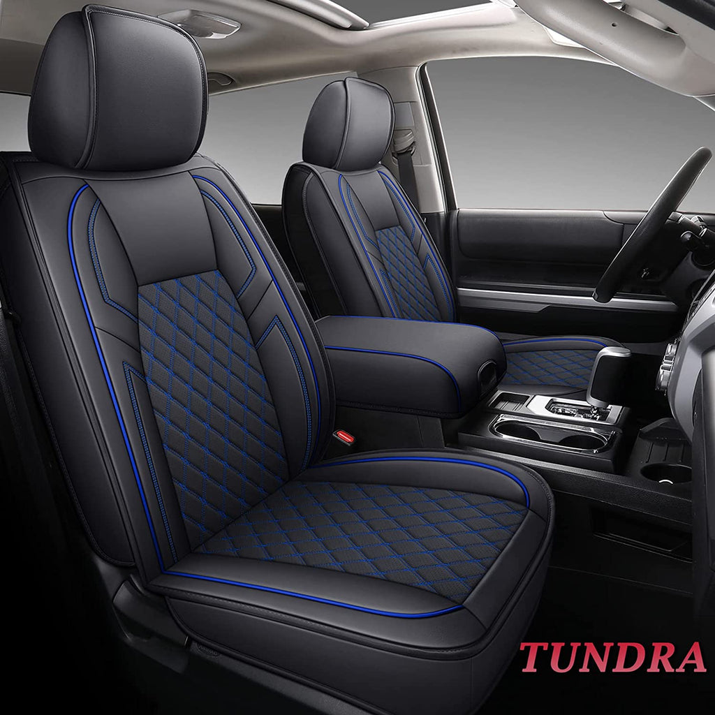 Coverado 2007-2021 Toyota Tundra CrewMax Cab Custom Fit Car Seat Cover Waterproof 2 Seats Front Set / 5 Seats Full Set