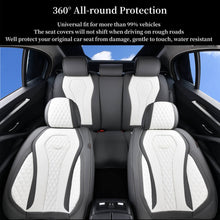 Load image into Gallery viewer, Coverado Front and Back Seat Covers for Cars Premium Leatherette Auto Seat Protectors Water Resistant Universal Fit