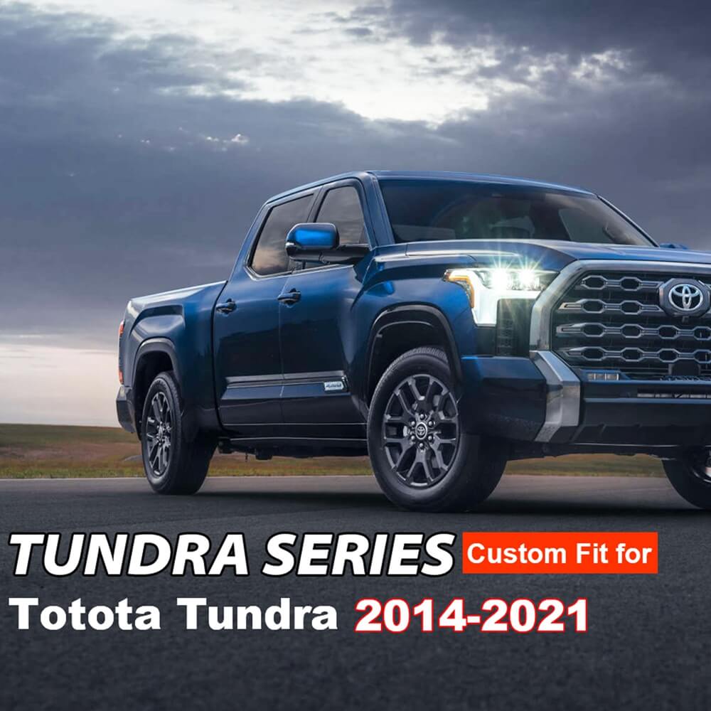 Fit 2014-2021 Toyota Tundra CrewMax Custom Fit Coverado Car Seat Covers Full Coverage Water Resistant Auto Seat Protectors