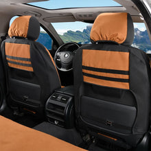 Load image into Gallery viewer, Coverado Canvas Front Rear Car Seat Covers Universal Fit Auto Seat Protectors for Kids & Dogs