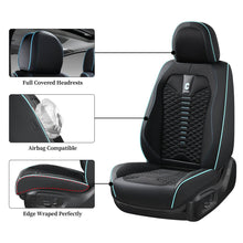 Load image into Gallery viewer, Coverado 5 Seats Full Set Car Seat Covers Fabric & Leather Front and Back Auto Seat Protectors Universal Fit