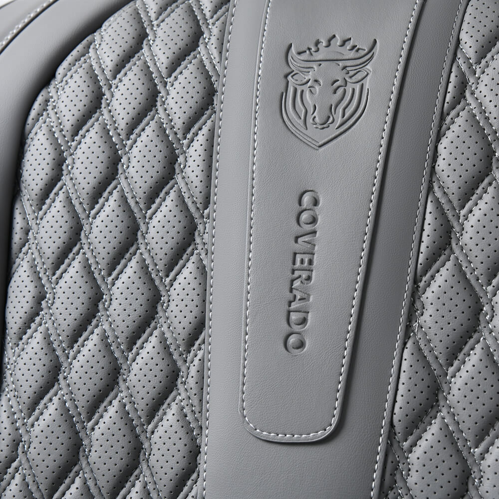 Coverado Front and Rear Car Seat Covers Universal Fit Premium Leather Water Resistant Driver Passenger Auto Seat Protectors Interior Covers