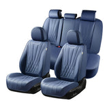 Coverado 5 Seats Full Set Seat Covers Front and Back Set Premium Leatherette Water Resistant Seat Protectors Universal Fit