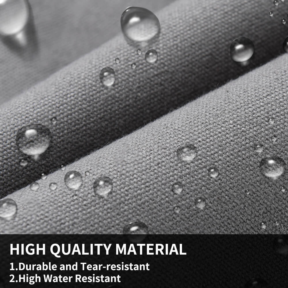 Coverado Canvas Front Rear Car Seat Covers Universal Fit Auto Seat Protectors for Kids & Dogs