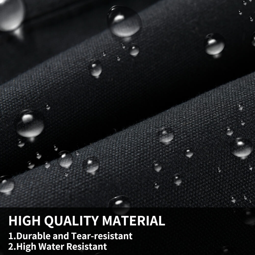 Coverado Canvas Front Rear Car Seat Covers Universal Fit Auto Seat Protectors for Kids & Dogs