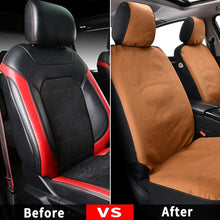 Load image into Gallery viewer, Coverado 2-Pack Canvas Front Car Seat Covers Universal Fit Auto Seat Protectors for Kids & Dogs