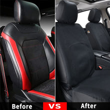 Load image into Gallery viewer, Coverado 2-Pack Canvas Front Car Seat Covers Universal Fit Auto Seat Protectors for Kids & Dogs