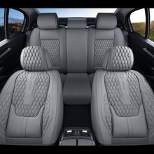 Load image into Gallery viewer, Coverado Front and Rear Car Seat Covers Universal Fit Premium Leather Water Resistant Driver Passenger Auto Seat Protectors Interior Covers