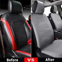 Load image into Gallery viewer, Coverado 2-Pack Canvas Front Car Seat Covers Universal Fit Auto Seat Protectors for Kids & Dogs