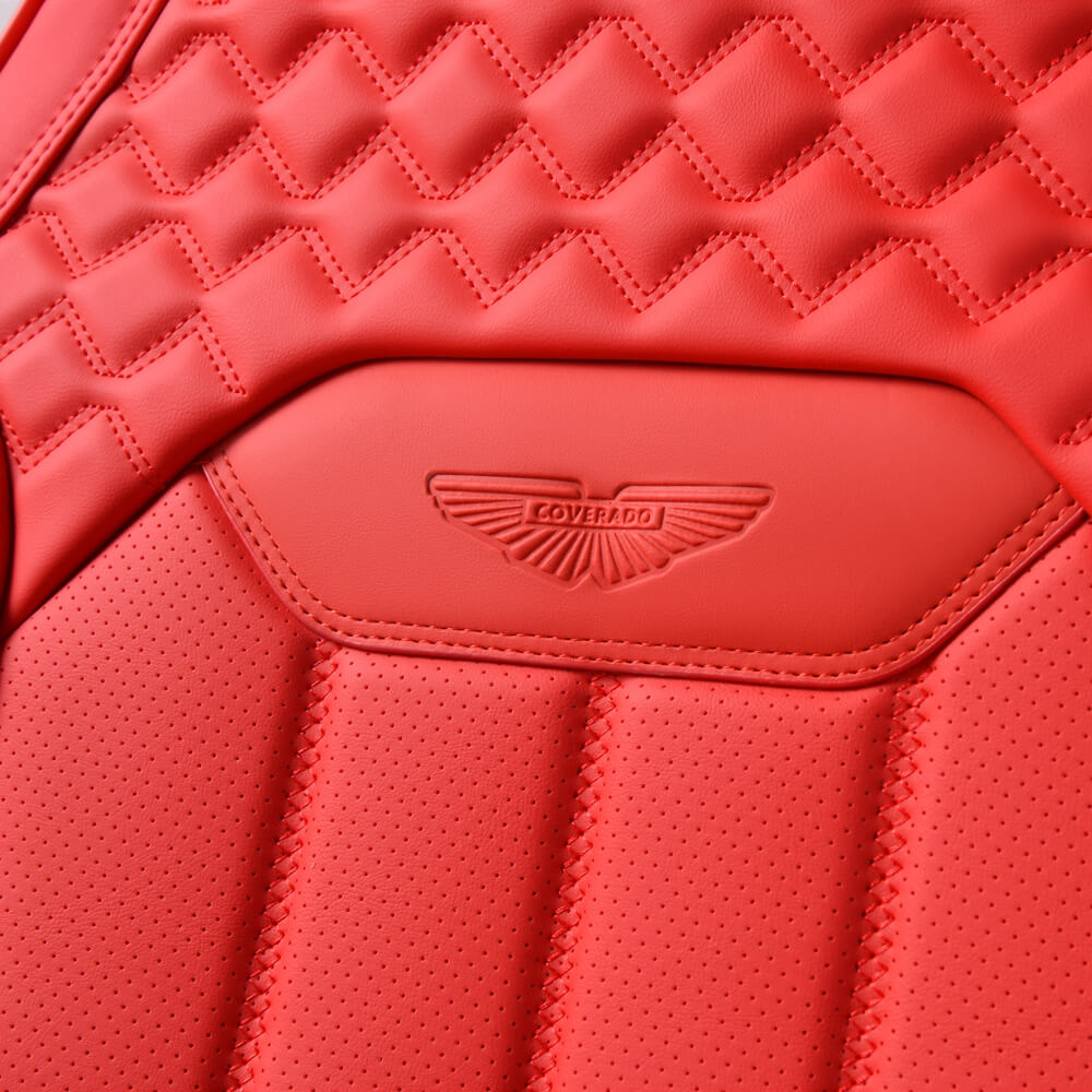 Coverado Full Set Seat Covers 5 Seats Front and Back Premium Faux Leather Seats Universal Fit
