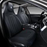 Coverado Full Set Seat Covers 5 Seats Front and Back Premium Faux Leather Seats Universal Fit