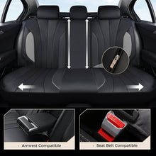 Load image into Gallery viewer, Coverado Car Front and Back Seat Covers PU Leather & Fabric Water Resistant Auto Seat Protectors Universal Fit