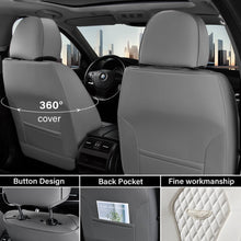 Load image into Gallery viewer, Coverado Front and Back Seat Covers for Cars Premium Leatherette Auto Seat Protectors Water Resistant Universal Fit
