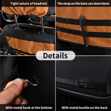Load image into Gallery viewer, Coverado Canvas Front Rear Car Seat Covers Universal Fit Auto Seat Protectors for Kids & Dogs