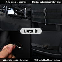 Load image into Gallery viewer, Coverado Canvas Front Rear Car Seat Covers Universal Fit Auto Seat Protectors for Kids & Dogs