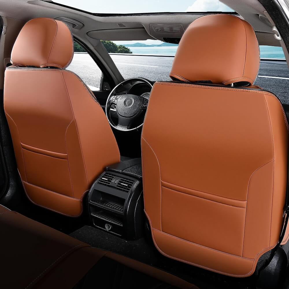 Coverado Quality Leatherette Front and Back Car Seat Covers Universal Fit Seat Protectors
