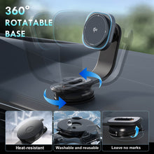Load image into Gallery viewer, Coverado Car Wireless Charger Magnetic 15W Car Mount Fast Charging Phone Holder for iPhone 16 15 14 13 12