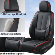 Load image into Gallery viewer, 5 Seats Coverado Car Seat Covers for Cars Front and Rear Full Set with Lumbar Support Premium Leather Waterproof Auto Seat ProtectorsUniversal Fit