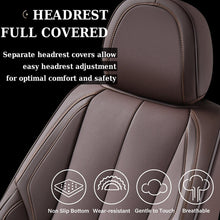 Load image into Gallery viewer, 2 Seats Coverado Front Driver and Passenger Car Seat Covers Premium Leather Auto Seat Protectors Water Resistant Universal Fit