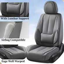 Load image into Gallery viewer, 2 Seats Coverado Front Driver and Passenger Car Seat Covers Premium Leather Auto Seat Protectors Water Resistant Universal Fit