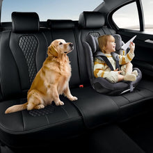 Load image into Gallery viewer, Coverado SCU018 Rear Seat Covers Car Back Seat Covers Waterproof Premium Leather Auto Seat Protector Universal Fit