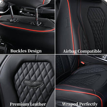 Load image into Gallery viewer, Coverado Front and Back Seat Covers for Cars Premium Leatherette Auto Seat Protectors Water Resistant Universal Fit