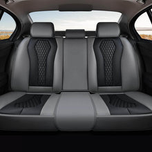 Load image into Gallery viewer, Coverado SCU018 Rear Seat Covers Car Back Seat Covers Waterproof Premium Leather Auto Seat Protector Universal Fit