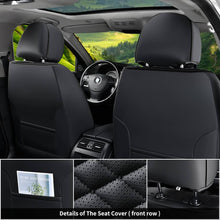 Load image into Gallery viewer, 5 Seats Coverado Car Leather Seat Covers Fashion Front and Rear Leatherette Full Set Water Resistant Universal Fit